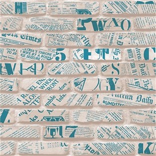 Duka Yazılı Taş Duvar Kağıdı DK.14236-2 (16 m2 )