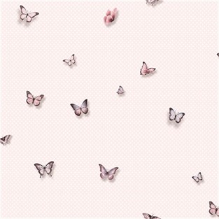 Duka Kelebek Desenli Çocuk Odası Duvar Kağıdı DK.15135-1 (16 m2 )