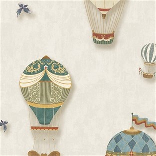 Duka Balonlu Çocuk Odası Duvar Kağıdı DK.15144-1 (16 m2 )