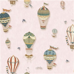 Duka Balonlu Bebek Odası Duvar Kağıdı DK.15144-2 (16 m2 )