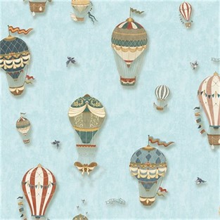 Duka Balonlu Çocuk Odası Duvar Kağıdı DK.15144-3 (16 m2 )