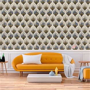 Duka Gold Desenli Duvar Kağıdı DK.20191-3 (10 m2 )