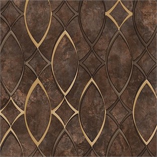 Duka Kahverengi Gold Desen Duvar Kağıdı DK.20197-3 (10 m2 )