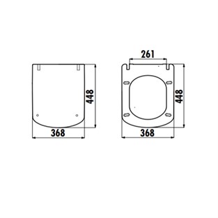 Creavit Elegant Duroplast Yavaş Kapanan Beyaz Klozet Kapağı KC1103.01.0000E