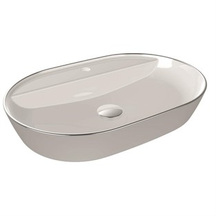 Bien Gövde Üstü Lavabo 60 cm Platin Kaplama Beyaz FALG06001FD1X2SZ0