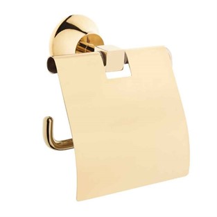 VitrA Juno Classic Tuvalet Kağıtlığı Kapaklı Altın A4442223
