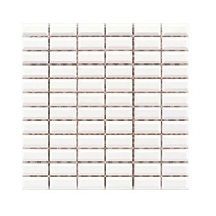 Vitra 2.5x5 Metro Tiles Mozaik Beyaz Parlak Duvar Karosu K52356080001VTE0