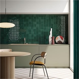 VitrA 10x10 Retromix Fon Zümrüt Yeşil Parlak Duvar Karosu K94842280001VTE0