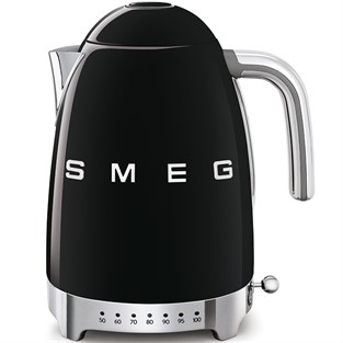 Smeg Linea 50's Retro Style Siyah Isı Ayarlı Kettle KLF04BLEU SMGKLF04BLEU