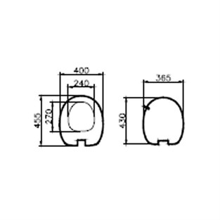VitrA İstanbul Klozet Kapağı Duroplast 66-003-109