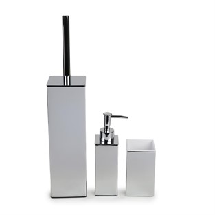 Kobos Kare Banyo Seti Parlak Krom