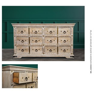 Vitale Carved Şifonyer 50*157*86 cm