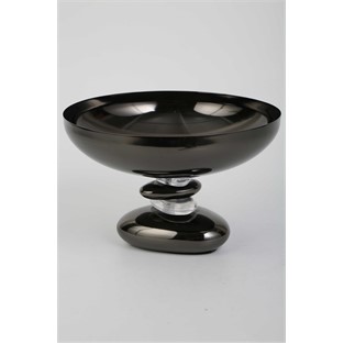 Vitale Volkan Siyah Kase 23*23*9 cm MTFK.0169