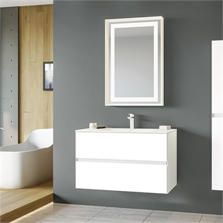 ORKA Nest Banyo Dolabı Takımı Mat Beyaz Lake 70 cm ORKA5000539