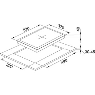 Franke New Glass FHNG 302 2G BK C Cristallo Nero Cam Ocak 106.0490.202 F106.0490.202