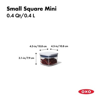 Oxo Gg Pop Saklama Kabı Küçük Kare Mini 0,4 Lt OX11236700