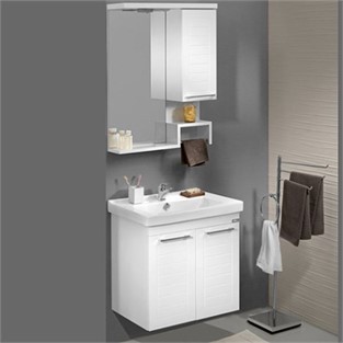 ORKA Perge Banyo Dolabı Takımı Beyaz 65 cm ORKA5002509