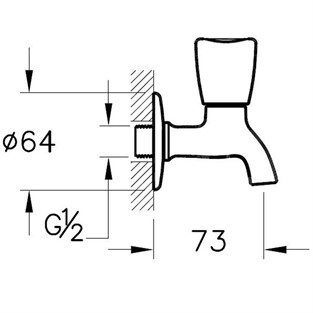 Punto Kısa Musluk A41029