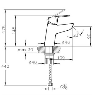 Punto Misto Lavabo Bataryası Krom A41178