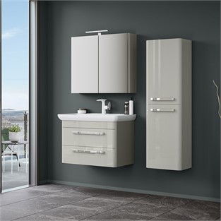 ORKA Rose Banyo Dolabı Takımı Parlak Kaşmir 80 cm ORKA5000672