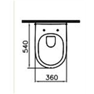 VitrA S50 Rim-ex Asma Klozet Montaj Deliksiz 5956L003-0559
