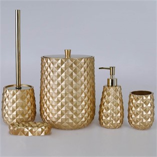 Piramit Banyo Seti Altın-Altın SBNY141ALT15RS