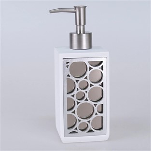 Buble Banyo Seti Beyaz-Gümüş SBNY142BYG15RS