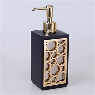 Buble Banyo Seti Siyah-Altın SBNY142SYA15RS