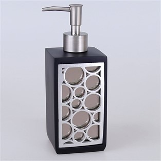 Buble Banyo Seti Siyah-Gümüş SBNY142SYG15RS