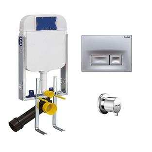 Creavit Gömme Rezarvuar Seti Mat Panel+Stop Valf SET0022.003