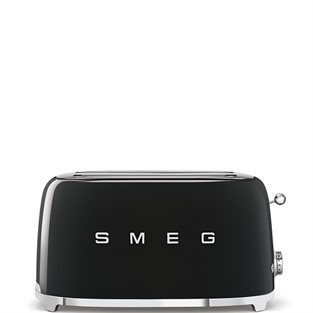 Smeg Linea 50's Retro Style Siyah 2x2 Dilimli Ekmek Kızartma Makinesi TSF02BLEU SMGTSF02BLEU