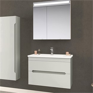 ORKA Varna Banyo Dolabı Takımı Mat Kaşmir Lake 80 cm ORKA5000837