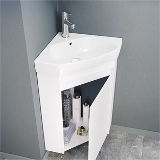 ORKA Zag Banyo Dolabı Takımı Mat Beyaz 45 cm ORKA5000870