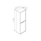 ORKA Mono Boy Dolabı Macael 42 cm ORKA3001374