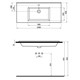 Newarc Silver Slim Lavabo 100 cm 501100