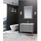 ORKA Adria Banyo Dolabı Takımı Mat Gri Altın 120 cm ORKA5000015