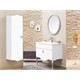 ORKA Cunda Banyo Dolabı Takımı Beyaz Gümüş 65 cm ORKA5002766