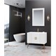 ORKA Adria Banyo Dolabı Takımı Mat Beyaz Altın 120 cm ORKA5000011