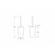 VitrA Eternity Tuvalet Fırçalığı Yerden Siyah A4432239