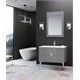 ORKA Adria Banyo Dolabı Takımı Mat Gri Krom 100 cm ORKA5000006