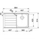 Franke Neptun Slimtop NEX 211 Paslanmaz Çelik Sağ Damlalıklı Evye 127.0059.654 F127.0059.654