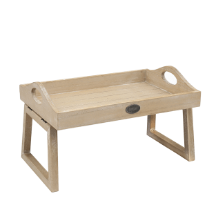 Vitale Doğal Renk Katlanabilir Ahşap Servis Tepsisi AK.JFHZ1930620