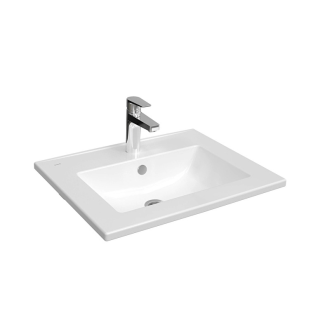 VitrA S20 Square Etajerli Lavabo 60x47 cm Beyaz 7676B003-0001