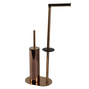 Kobos Hareketli WC Set Yuvarlak Bakır KBW-829RS