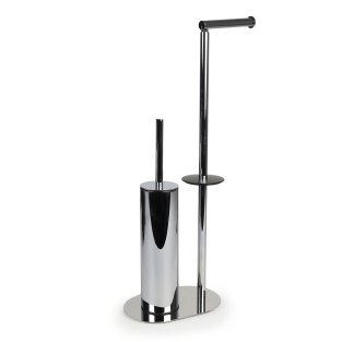 Kobos Hareketli WC Set Yuvarlak Parlak Krom KBW-829CR