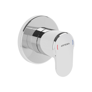 Artema Root Round Ankastre Stop Valf Krom A42730