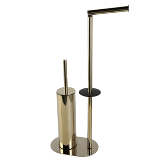 Kobos Hareketli WC Set Yuvarlak Altın KBW-829GL