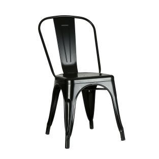 Vitale Tolix Sandalye Siyah MS.SI129-SYH