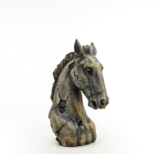 Vitale Çatlatma Boyalı Dekoratif At Biblo 38 cm AK.ART0086