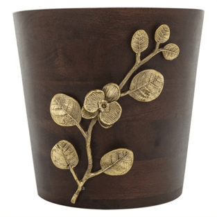 Vitale Diya Çiçekli Ahşap Vazo AK.EG0100